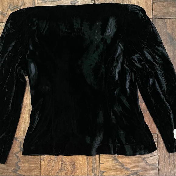 Black Velvet outfit. PJ Klein Jacket/Coldwater Creek pants. - Picture 2 of 6